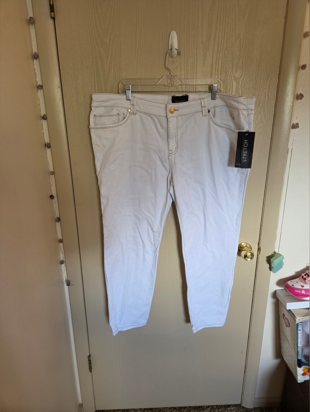 Baby Phat Vintage Y2K Plus Size White Skinny Jeans Womens Size 22 NWT